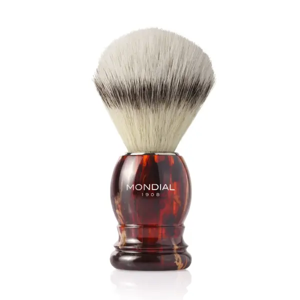 Mondial 1908 Tortoise Brush Basic Shaving With Synthetic Fibers